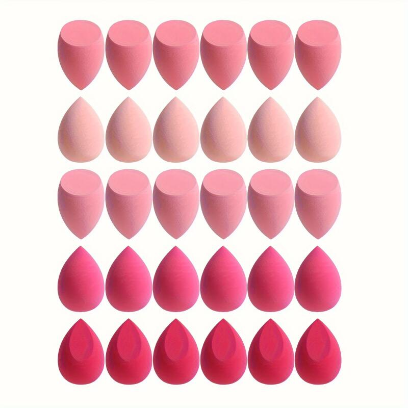 20/30 PCS Non-Latex Makeup Sponge Set Ultra-Soft Blending Beauty Egg, Foundation Sponge for Liquid Powder Dry Wet Use