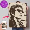 Bob Dylan Personalisierte D Texturierte Metallposter Wandkunst Vintage Blechschilder für Bürodekoration Gaming Haus Wanddeko Interieur