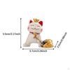 Lucky Cat Decoration, Cartoon Animal Sculpture for Party Gift and Entryway Display