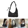 Stylish Black Canvas Floral Tote Bag With Spacious Design For Everyday Use