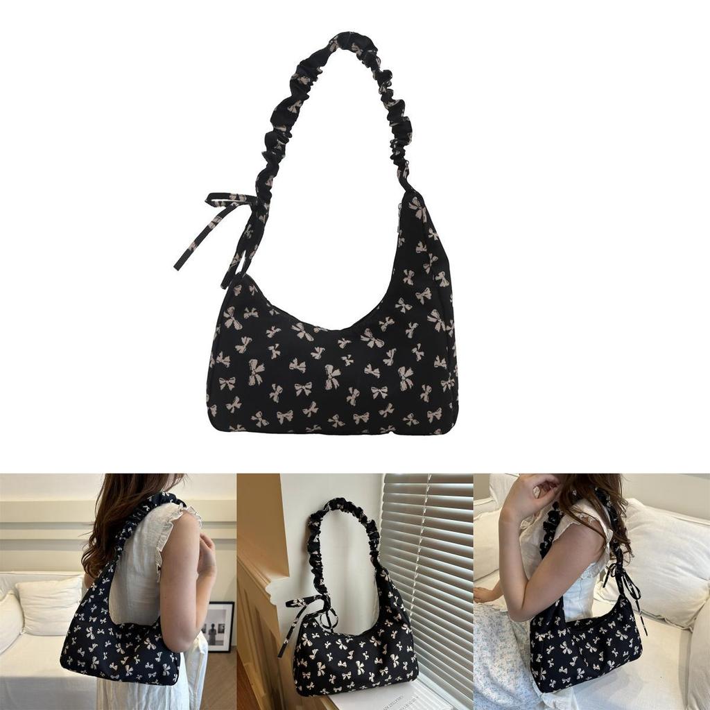 Stylish Black Canvas Floral Tote Bag With Spacious Design For Everyday Use