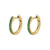 CRMYA Copper Gold Plated Earring Set For Women Color CZ Zircon Piercing Clip Hoop Dangle Earrings For Women Jewelry Wholesale
