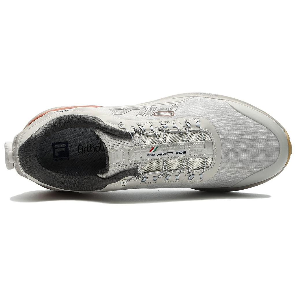 FILA Boa Lynx Evo Comfortable Versatile Fabric Synthetic Leather Low-Top Running Shoes Men sneaker Silver Gray A12M331205FPS