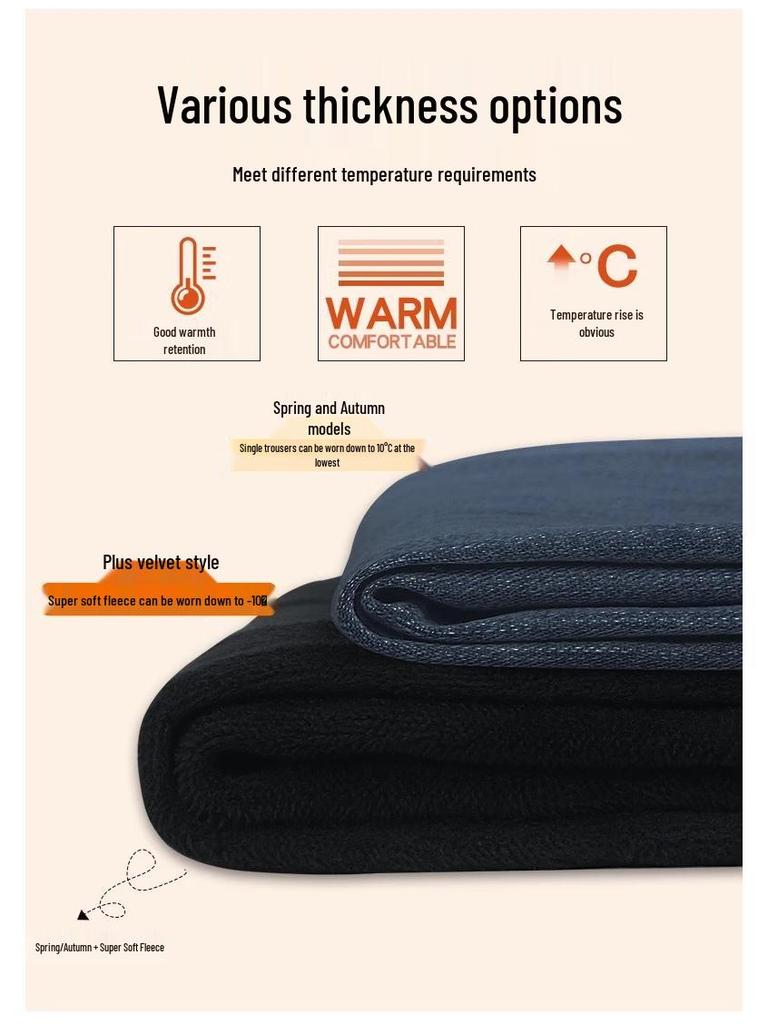 Women's Fleece-Lined High-Waisted Slimming Cigarette Pants - 2024 Autumn/Winter Straight-Leg Jeans.