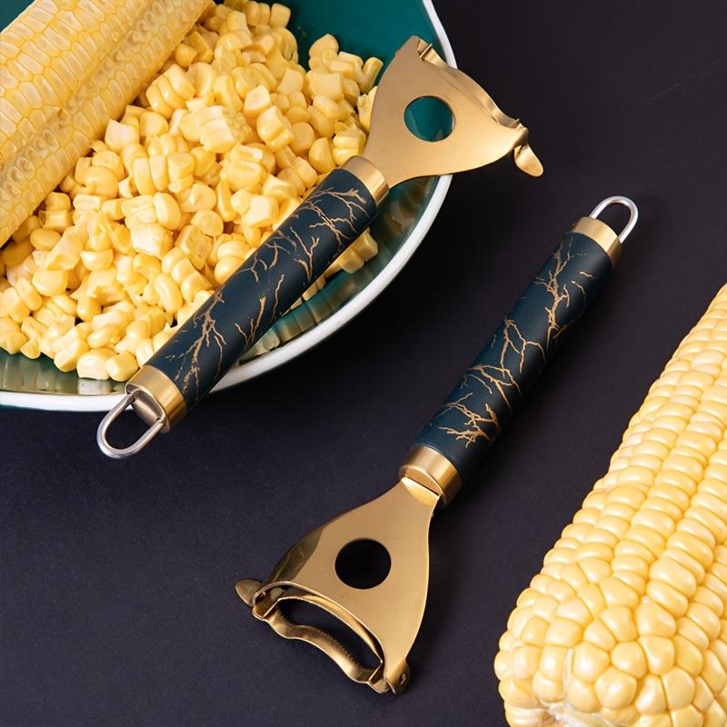 Stainless Steel Corn Stripper - Reusable Corn Peeler & Thresher, Multifunctional Kitchen Gadget for Easy Prep