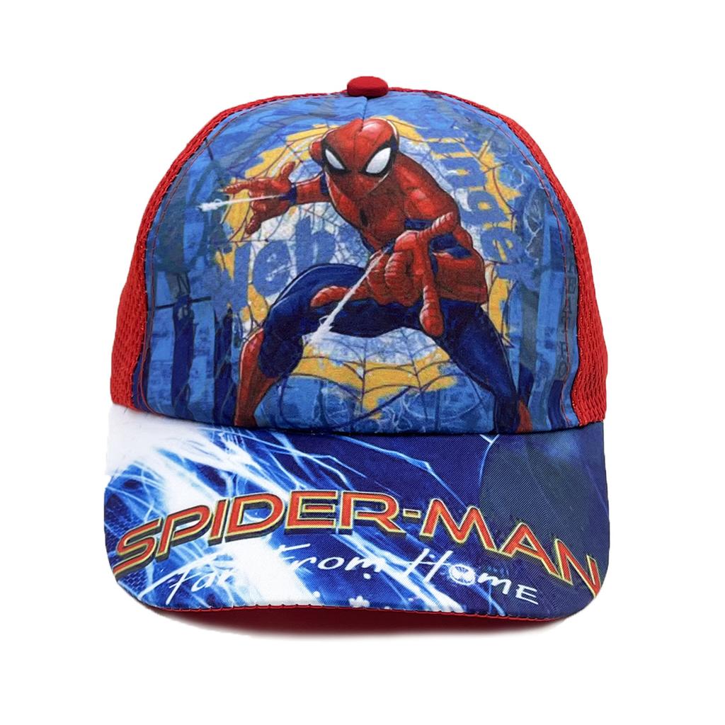New Spider Cartoon Peripheral Printing Children's Baseball Cap Wide Brim Spring and Summer Cartoon Sun Hat