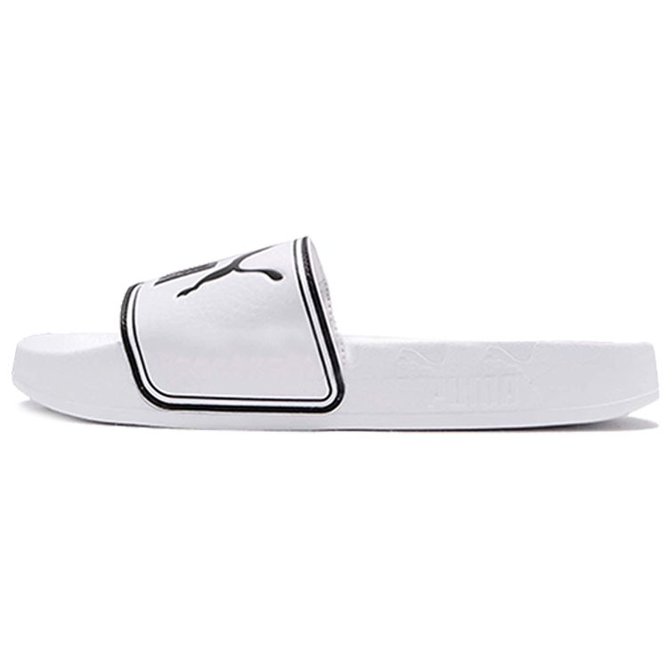 Puma Leadcat Unisex Slide Sandals White And Black 360263-08