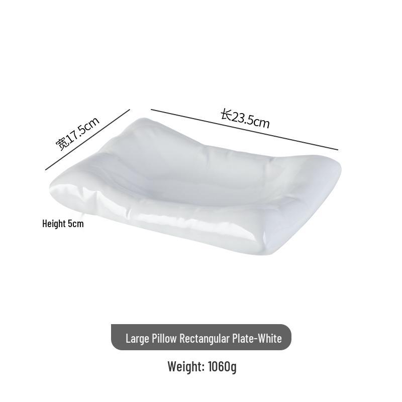 Nordische Keramiksalat- und Pastaplatte: Hochwertiges Geschirr für Snacks und Desserts