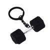 Mini Dumbbell Pendant Keychain Bag Cell Phone Wallet Durable Decorative Keyring Handbag Car Decoration Accessory