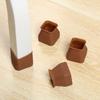 Transparent Table Foot Cover Chair Protector 3.7*3.7*3cm Anti-slip 16PCS