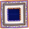 High Quality Silk Scarf Printed  New Arrival  Women Accessories 90*90cm Square Scarves Wraps Golden-plating Design Scarfs
