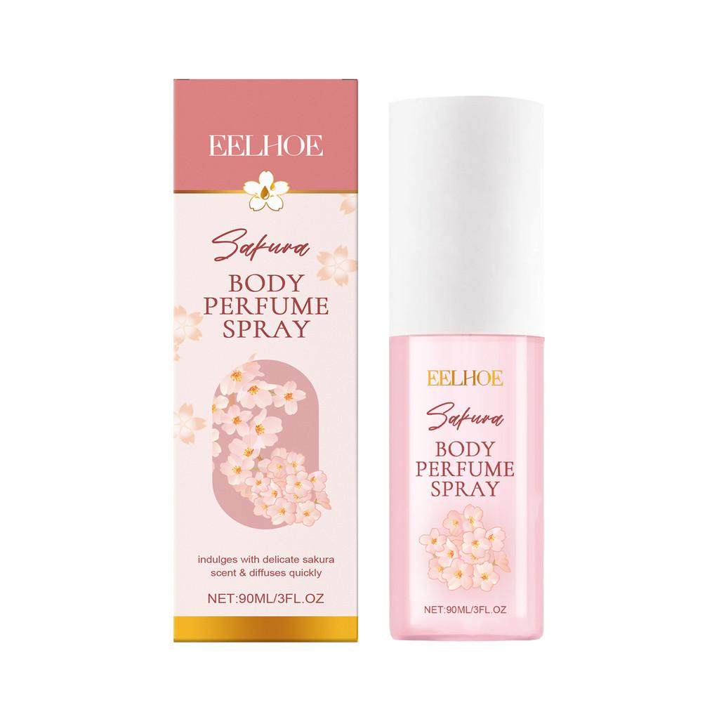 Eelhoe Cherry Blossom Body Care Set Hydrating Nourishing Moisturizing Fragrance Cherry Body Spray