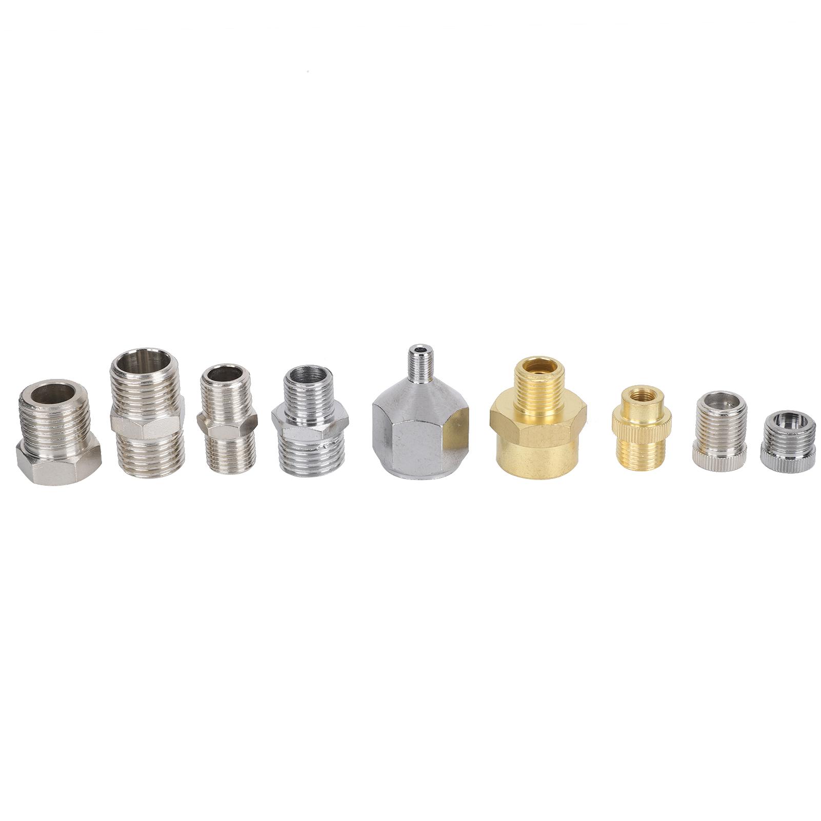 

9Pcs Airbrush Connector Set for Air Compressor Spray Gun Adapter Accessories A1-A9