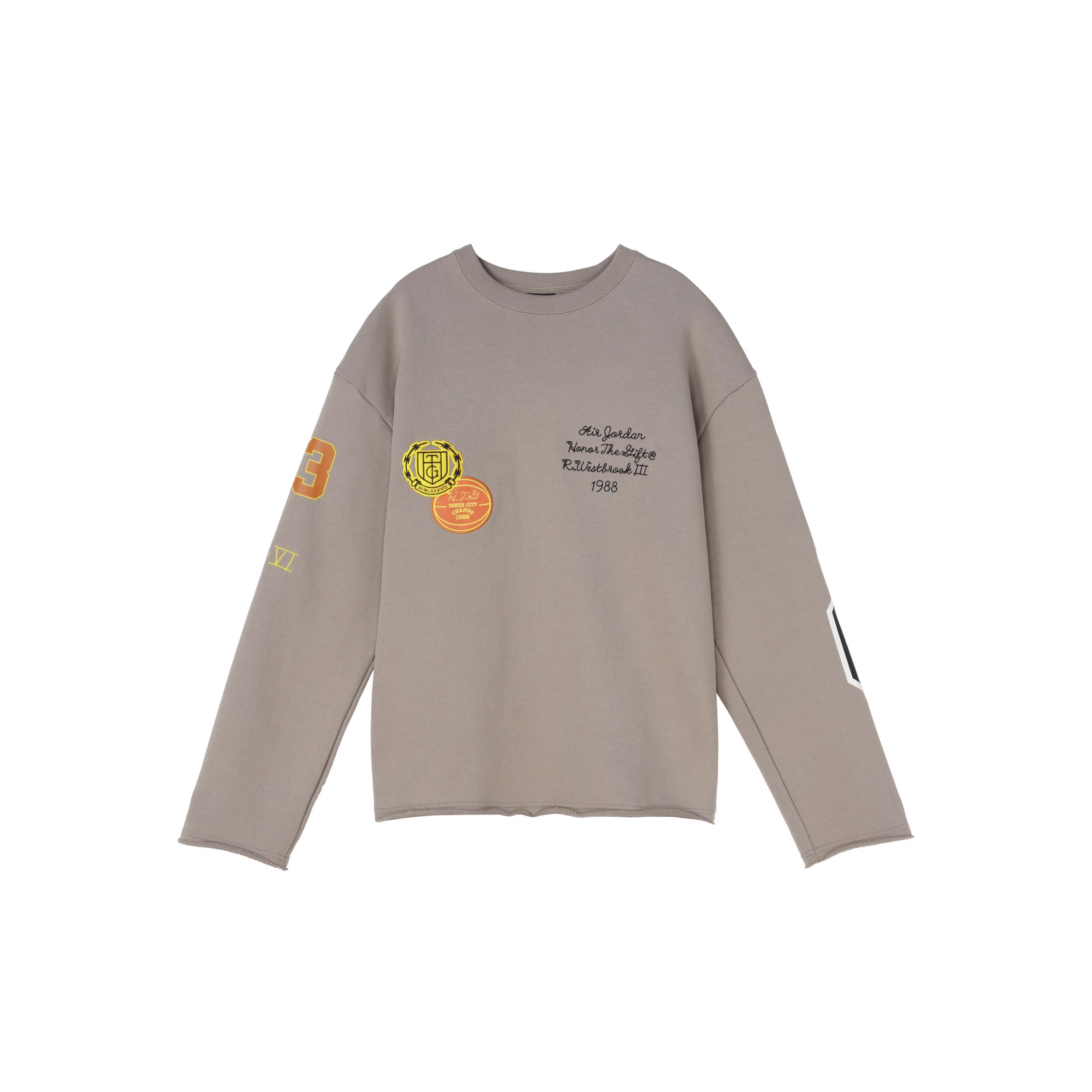 Jordan x HTG SS23 Sweatshirt Asia Version Men s Gray DX6240-087 XL