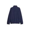 PUMA MMQ Polar Fleece Sweatshirt with Stand Collar Unisex Tops Navy-Blue 620820-16