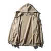 American Retro Pure Cotton Sweatshirt Hooded Zipper Cardigan Jacket Men's Spring and Autumn 2024 New Foreign Trade Men's Jacket