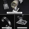12/20pcs Watch Display Stand Holder Clear Plastic Round Transparent Bracelet Stand Multipurpose Tabletop Watch Jewelry Organizer