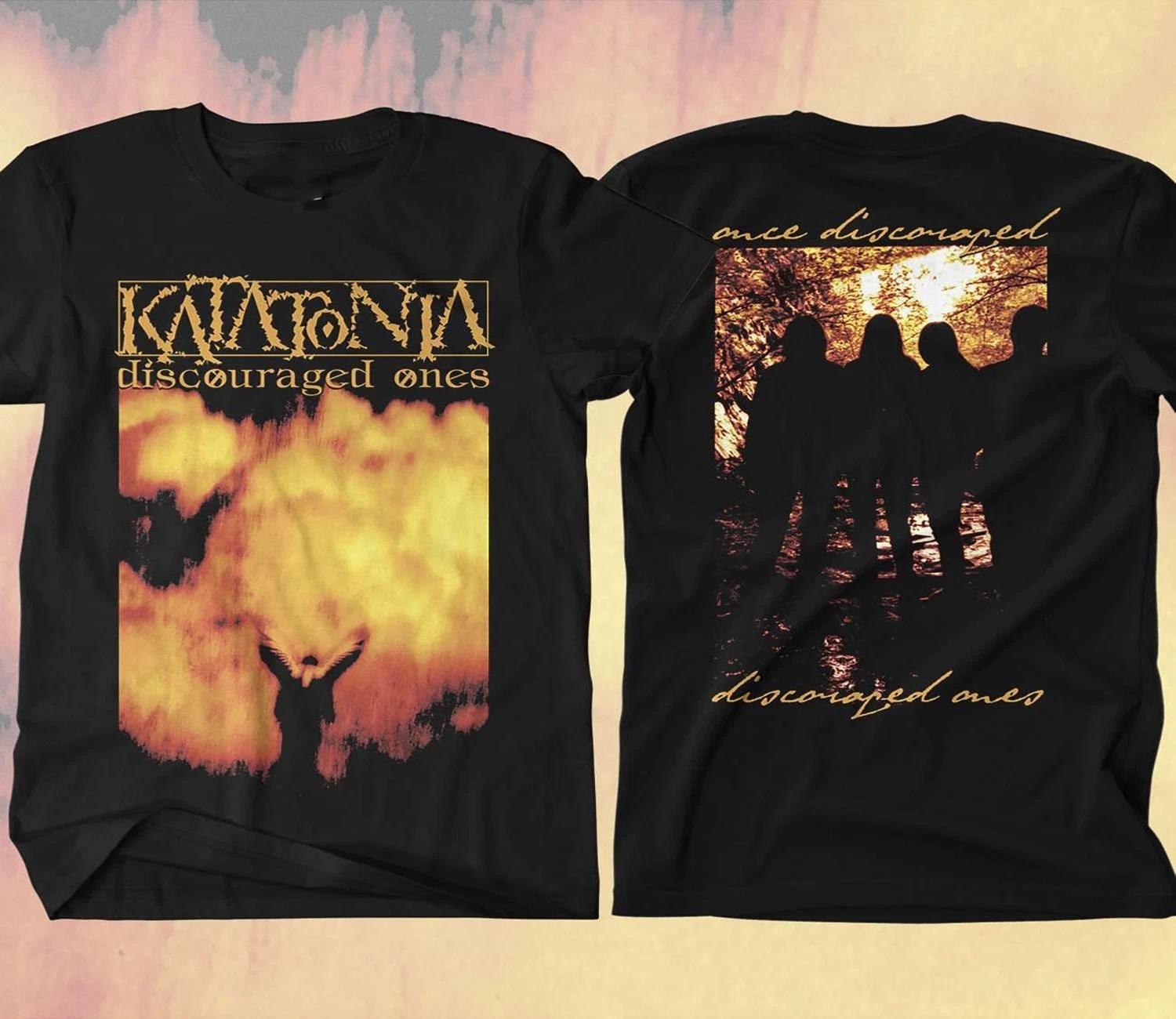 Черная унисекс футболка Katatonia - Discouraged Ones, принт с двух сторон, размеры S-5XL M