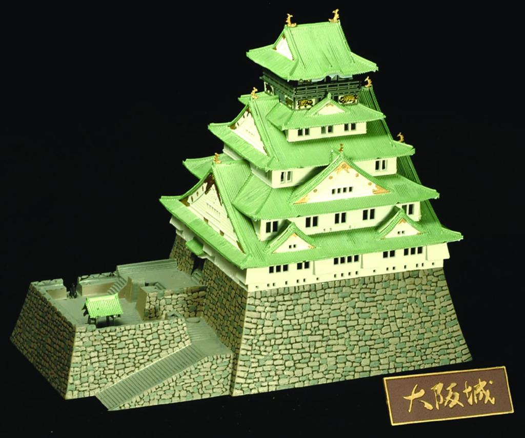 Doyusha 1/350 Japanese Castle Standard Osaka Castle Plastic Model S-22 Molded Color