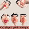 Ferramenta para Aliviar o Estresse Pinch Music Máscara Expressão Facial Personagem Brinquedo de Apertar Rápido Colega