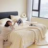 Cross-Border Rabbit Fur Plush Flannel Blanket: Multifunctional for Nap, Bed, Sofa, or Car.