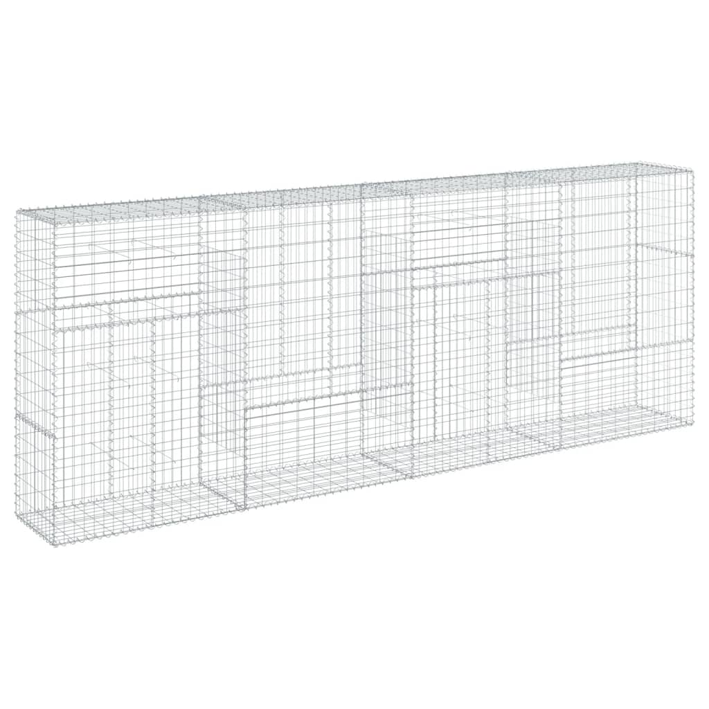 Gabion with Lid 400x50x150 Cm Galvanized Iron