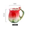 Rose Ceramic Mug Porcelain Mug Simulated Flower Shape Tea Set Petaled Teapot Butterfly Bud Cup Coffee Cups Cups and Mugs Set