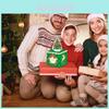 Green Christmas Tree Pattern Gift Box With Decorative Design For Holiday Party Decor