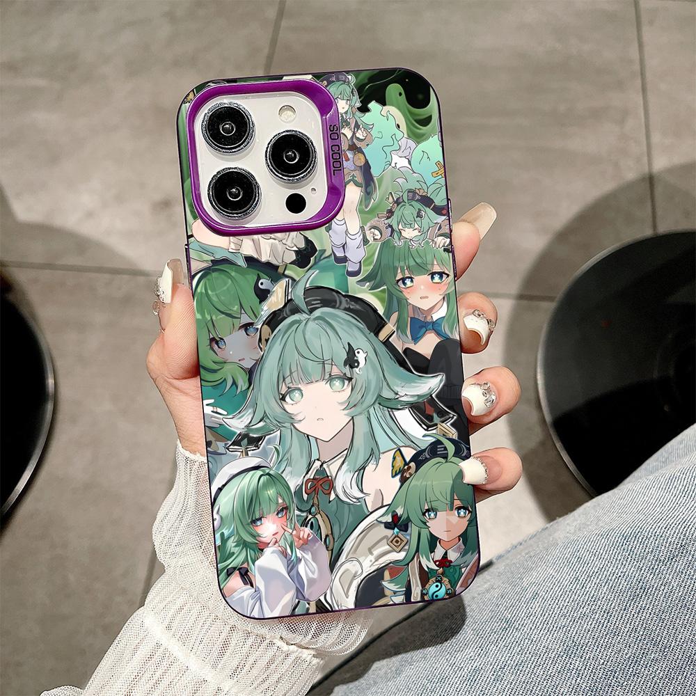 HSR Huohuo Purple Translucent Mobile Phone Case for iPhone 17 16 15 14 13 12 11 X XR XS Air Pro Max Plus Colorful Cover