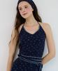 MOONISH Midnight Garden Halter Top - Midnight Navy
