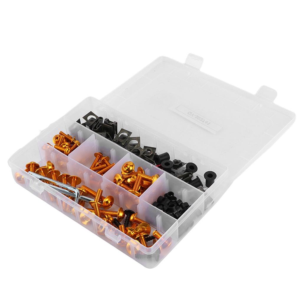 190pcs Fairing Fastener Bolts Nuts Washers Set Fit for Honda CBR600RR CBR900RR CBR1000RR CBR1100XX