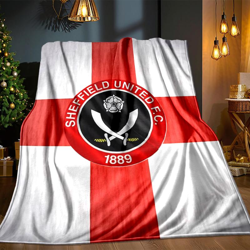 She-ffield Fc Crest Blanket Lightweight Ideal Bedding Blanket Perfect for Travel, Camping, Living Rooms, Offices, Sofas, Fan Christmas gift