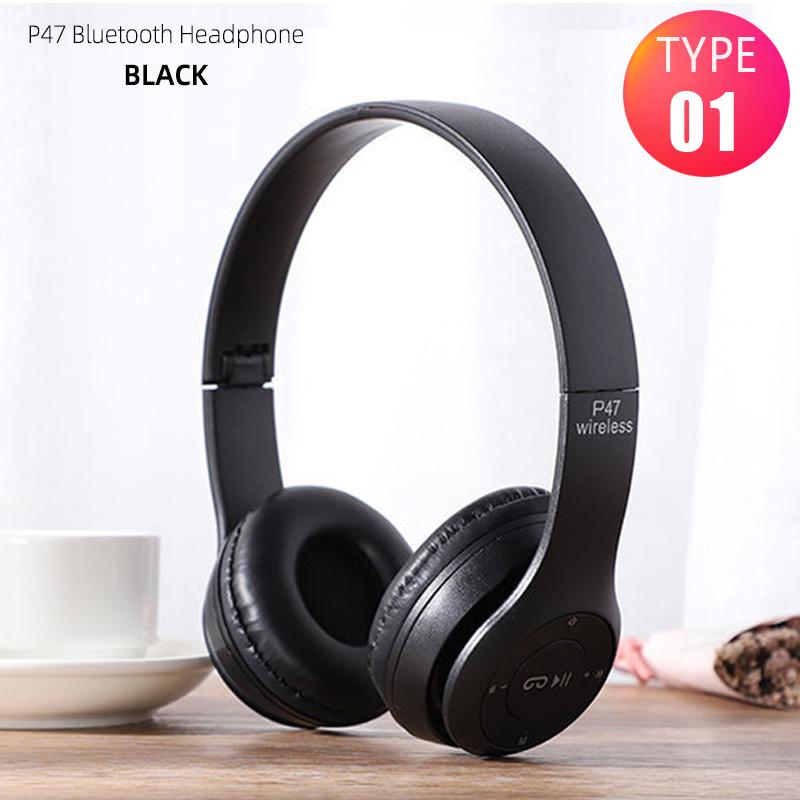 Xiaomi P47 Wireless Headphones Bluetooth 5.0 Earphones Foldable HIFI Stereo Bass for Music Gaming Kid Girl Earphone for Smartphone