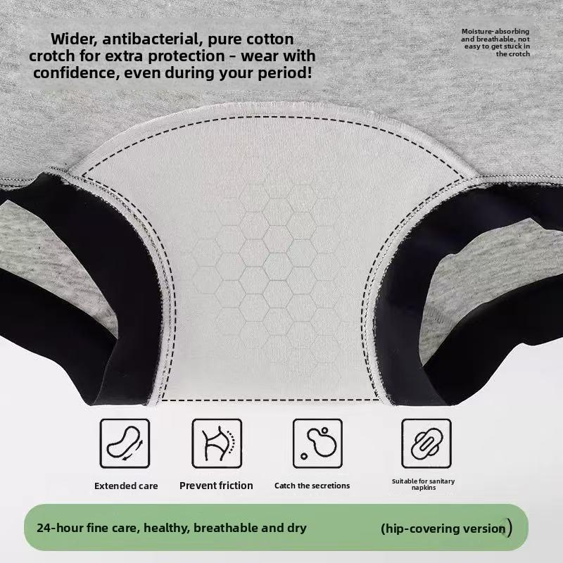 Large Size Ladies Spring and Autumn New Simple No Mark Flat Angle Underwear