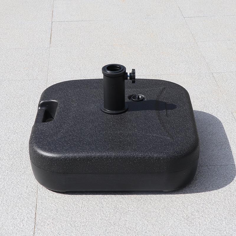 Sunshade Umbrella Base: Water-fillable, Marble, and Resin Models for Fixing Straight Pole and Advertising Umbrellas