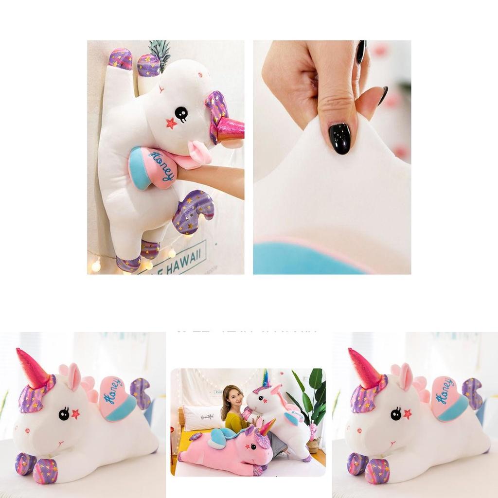 Luxuriously Soft Large Galaxy Unicorn Plush Toy Bed Pillow For Kids And Girls