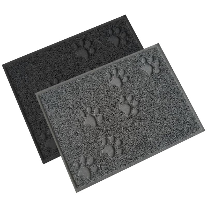 Katzenstreumatte für Haustiere, wasserdicht, aus PVC, faltbar, Katzenstreu-Auffangbett, rutschfeste Sandunterlage, waschbar, für Haustiere