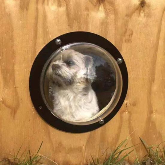 Durable Acrylic Fence Window Upgrade Pet's View Transparent Wide Application Pet Fence Window Dogs Accessories