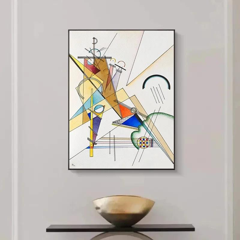 Wassily Kandinsky Geometric Wall Art Poster Prints Modern Abstract Style Canvas Painting Picture for Living Room Home Decor