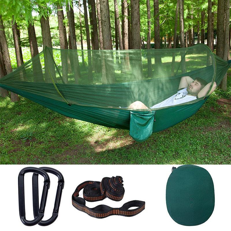 Double Hammock,Outdoor Mosquito-proof, Sun-proof, Anti-overturning Single Hammock, Camping Hammock
