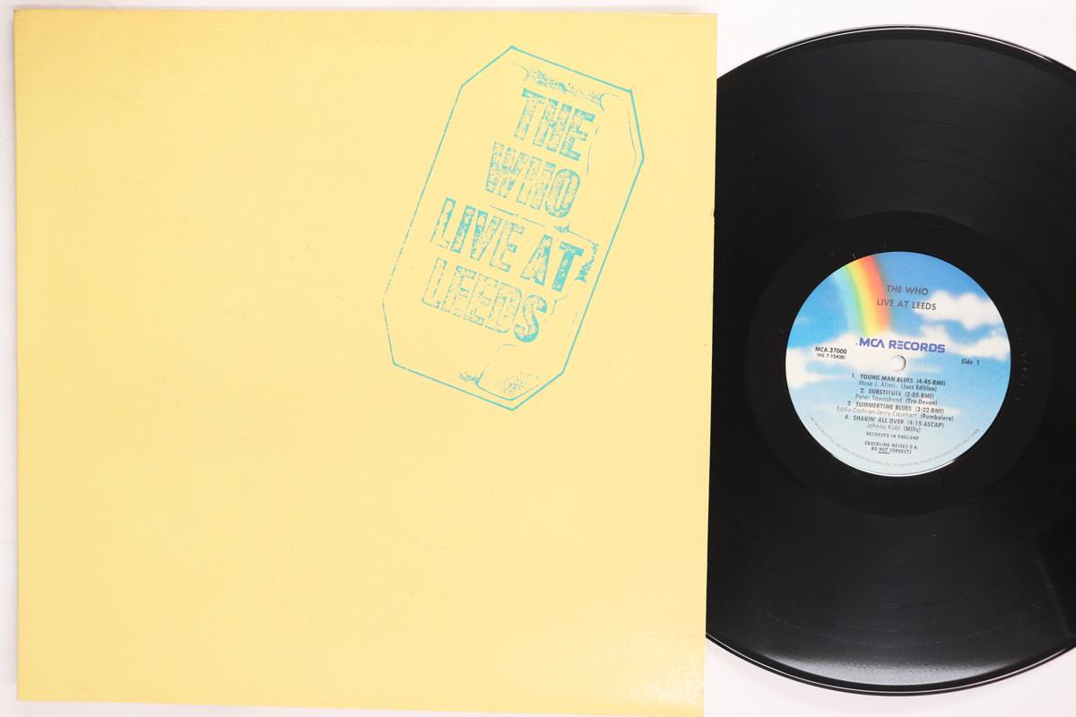 LP Record WHO Live At Leeds MCA37000 MCA 1980 US Rock Used