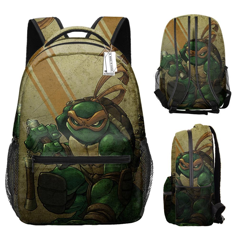 3 Piece School Backpack Set for Students Large Capacity Oxford Cloth Schoolbag with Shoulder Strap and Pencil Case