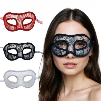 Women's Lace Masquerade Masque Halloween Dancing Party Costume Half Face Eye