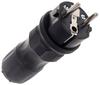 Straight Plug 2P+Z, 16A Extrem Uni Ip54 Black - E+97-4460
