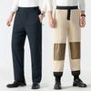 Men's Winter Fleece-Lined Thickened Outerwear Casual Pants Middle-Aged and Elderly  Thermal Pants Sports Pants