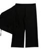 Opeuntaib Skirt Layered Wide Pants (Black)