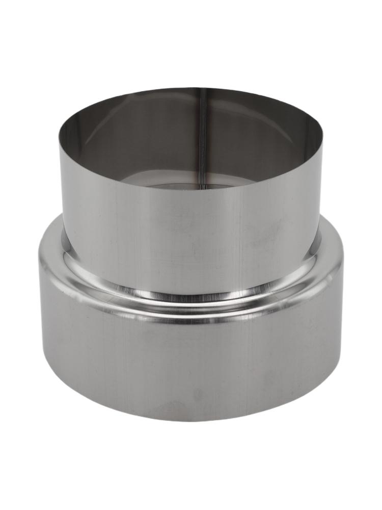 120mm To 100mm Duct Reducer Long-lasting Precise Reduction Size Silver Stainless Steel Heat Resistant Brand-New