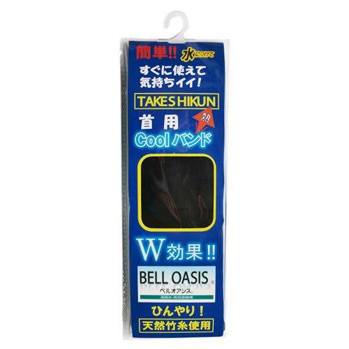 Mie Chemical Industry Bamboo Thread Cool Neck Band, Black, No. TK10