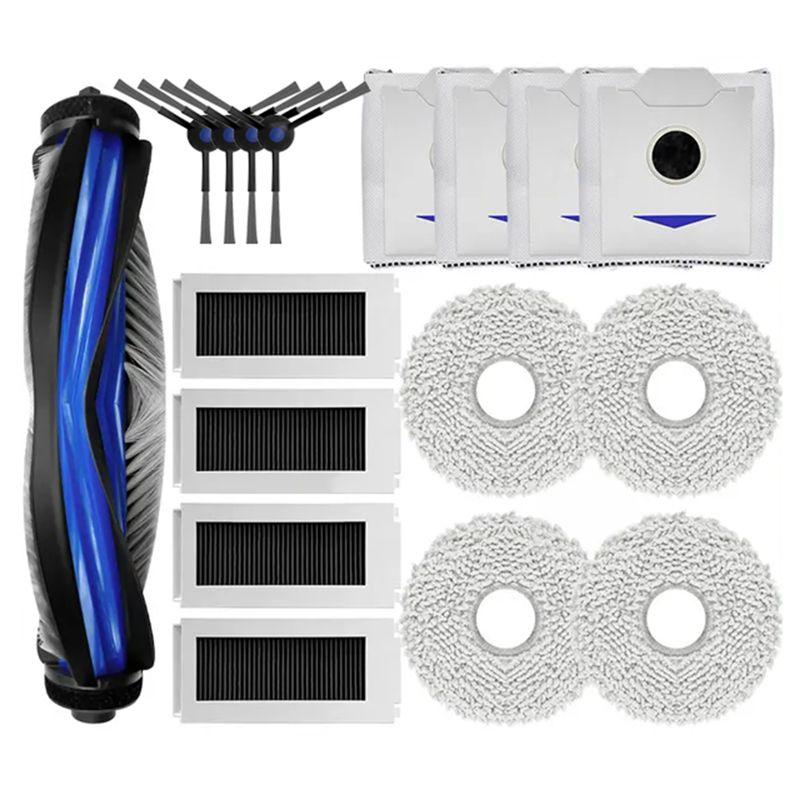 ABUL-For Ecovacs Debot N30 Omni / N30 Pro Omni Replacement Part Accessory Main Side Brush Hepa Filter Mop Dust Bag