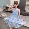 Anneyol Girls' 2025 Summer Chiffon Princess Dress